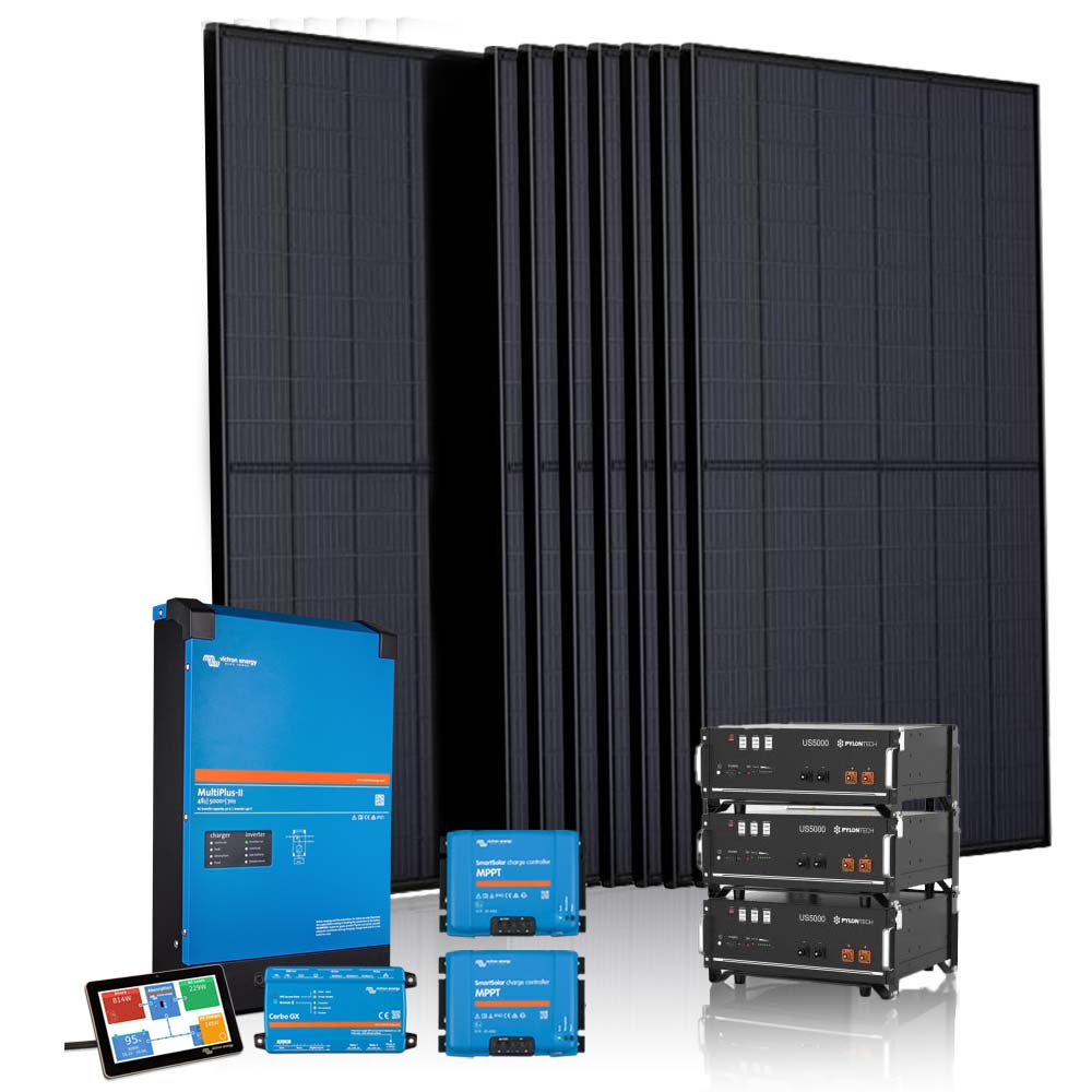 Off-grid 12 panelen set (Victron Cerbo GX)