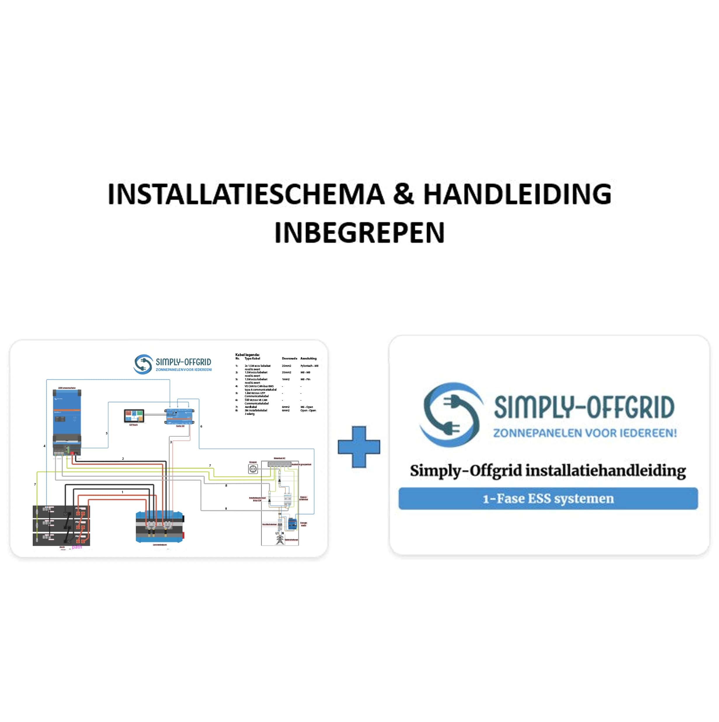 Victron Thuisbatterij 1-fase ESS | 5-15 kWh | 4-6 KW